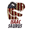 Patriotic Isaac Dinosaur Isaacsaurus