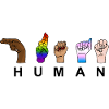 HUMAN - HUMANITY - Handzeichen