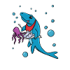Mosasaurus Eating