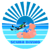 Scuba diving sunset