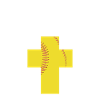Softballspiller Jesus Bibelskjorte gave
