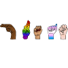 HUMAN RACE, Respect, Pride - Handzeichen