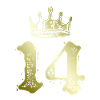 14 Couronne de numéros