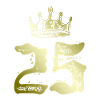 25 Number crown
