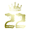 22 Number crown