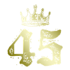 45 Number crown