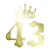 43 Number crown