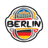 Insignia de la bandera de Berlín Alemania Sello de recuerdo de viaje