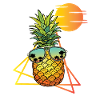 80s Retro Pineapple