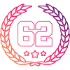 62 Number wreath