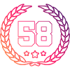 58 Number wreath