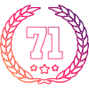71 Number wreath