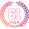 61 Number wreath