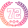 72 Number wreath
