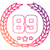 89 Number wreath