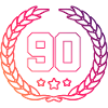 90 Number wreath