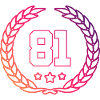 81 Number wreath