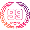 99 Number wreath
