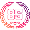 85 Number wreath