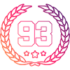 93 Number wreath