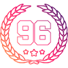 96 Number wreath