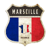 Marseille France Armoiries Drapeaux Design