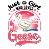 Gänse Mädchen Gänsezüchter Gans