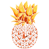 Animal Cadeau Ananas Panda Roux