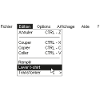 Menu informatique