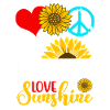 Peace, Love, Sunshine - Sunflower