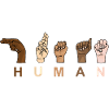 HUMAN - RESPECT Handzeichen