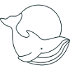 Cercle de baleine mignon