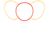 Oval Yellow -Red - Yellow