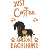 Dachshund Coffee Retro Dog Cafe