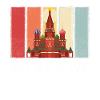 Moscow Basil's Cathedral Russia Retro