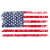Amerikansk flag USA Amerika Flag