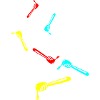 Stick chisel symbol beekeeper