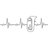 Tuba heartbeat frequency pulse ECG