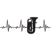 Tuba heartbeat frequency pulse ECG
