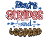 Rayures étoilées et léopard