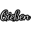 Gießen - Textdesign mit Stadtnamen