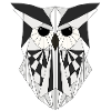 White owl geometric