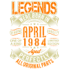 1984 April Birthday Legend