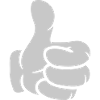 Hand thumbs up comic