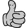 Face Comic Hand Thumb
