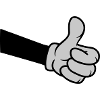 OK Comic Hand Thumb
