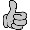 Comic Hand Thumbs Up