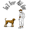 Marcher avec un chien Chiens Dictons Cadeau