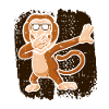 Proboscis-Affe Langnase