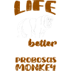 Proboscis-Affe Langnase
